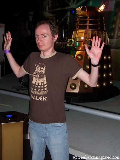 With a Dalek at the Doctor Who Up Close exhibition, Cardiff With a Dalek at the Doctor Who Up Close exhibition, Cardiff