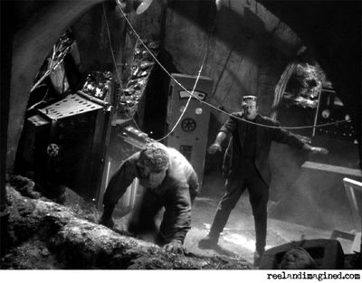Lon Chaney Jr and Bela Lugosi in Frankenstein Meets The Wolf Man Lon Chaney Jr and Bela Lugosi in Frankenstein Meets The Wolf Man