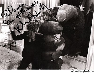 Robin Askwith autograph on a Queen Kong picture Robin Askwith autograph on a Queen Kong picture